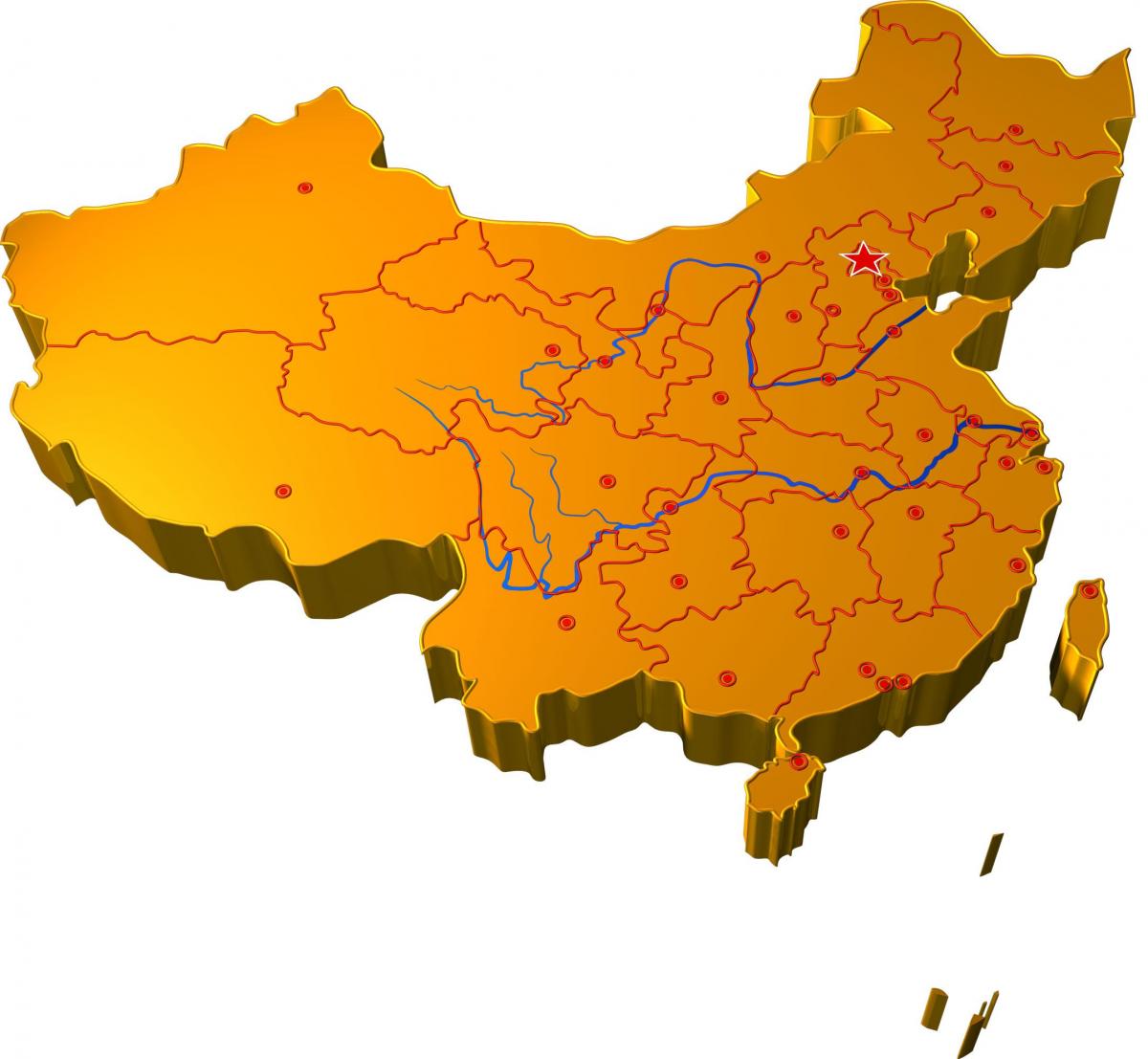 Txina 3d mapa