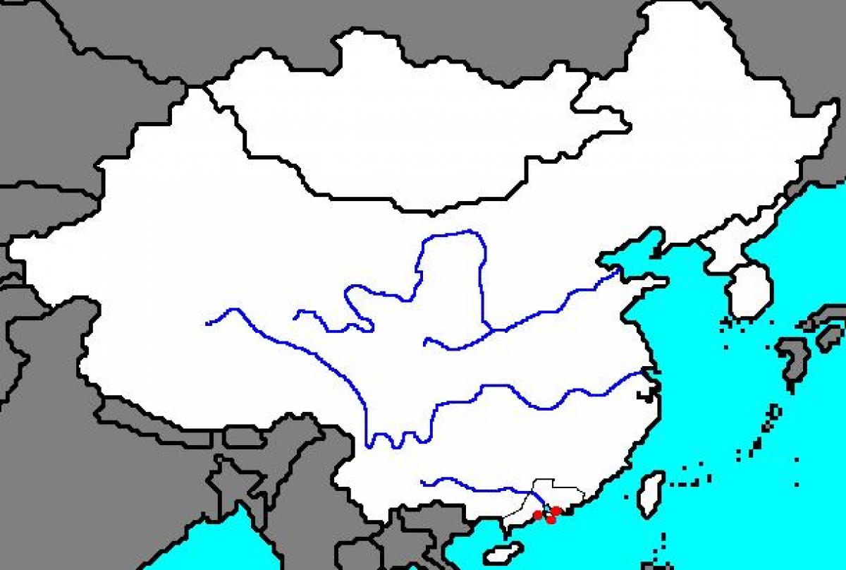 hutsik mapa antzinako Txina