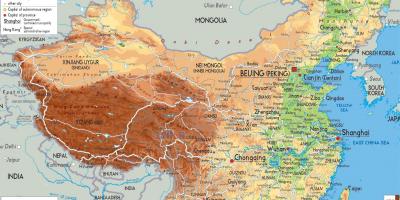 Fisiko mapa Txina