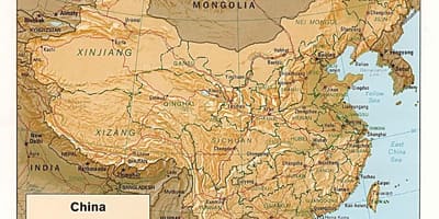 Geografia-mapa Txina