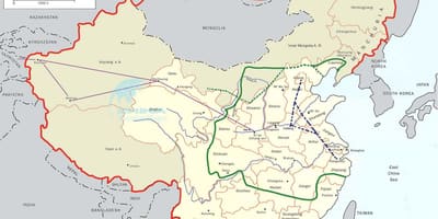 Mapa Txinako grand canal