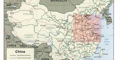 Mapa ipar Txina arrunta