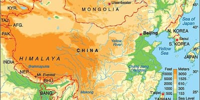 Txina kota mapa