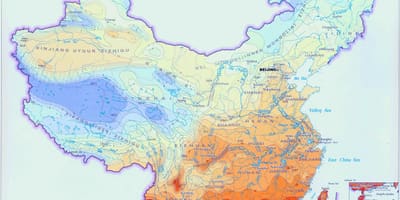 Eguraldia mapa Txina
