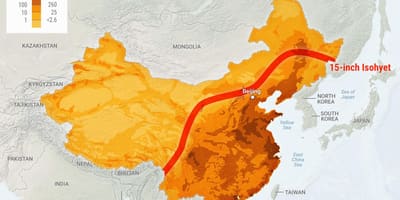 Txina hegoaldeko mapa